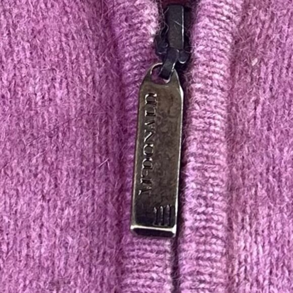 McDonald New Zealand Zip-Down Cardigan Sweater Wool Possum Size XS Women's - Picture 3 of 12